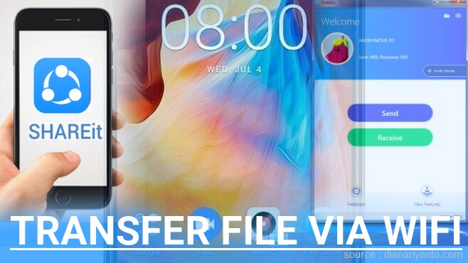 Kirim dan Transfer File via Wifi di Genpro S57 Menggunakan ShareIt Versi Baru